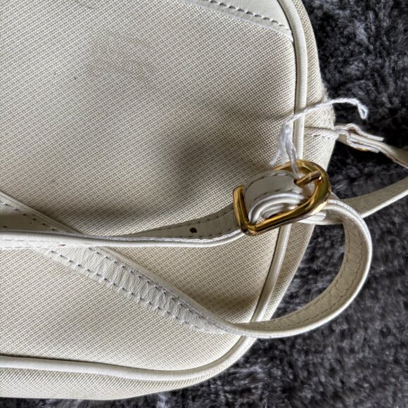 RARE Burberry VINTAGE Pre-Loved Crossbody Bag in White - Picture 4 of 5